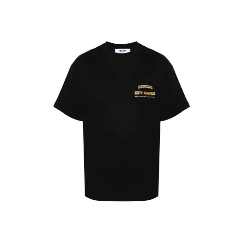MSGM Logo print Cotton T shirt