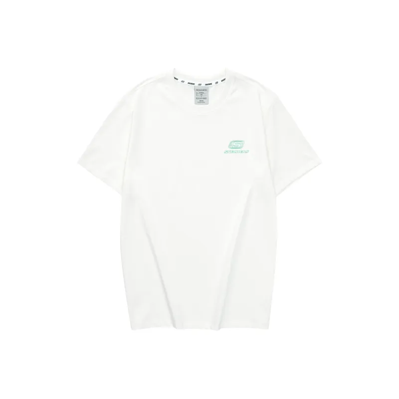 Skechers T Shirt Unisex Marshmallow White-0