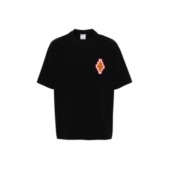 Marcelo Burlon Macrame Cross Cewneck T-Shirt
