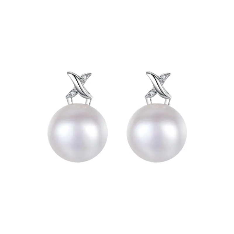 I Do Pearl Stud Earrings Women's-0