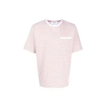 THOM BROWNE Striped Crewneck T Shirt