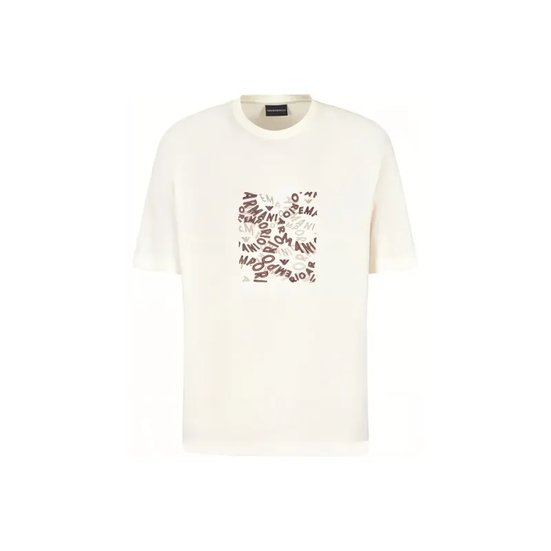 EMPORIO ARMANI T-Shirt Unisex Ecru-0