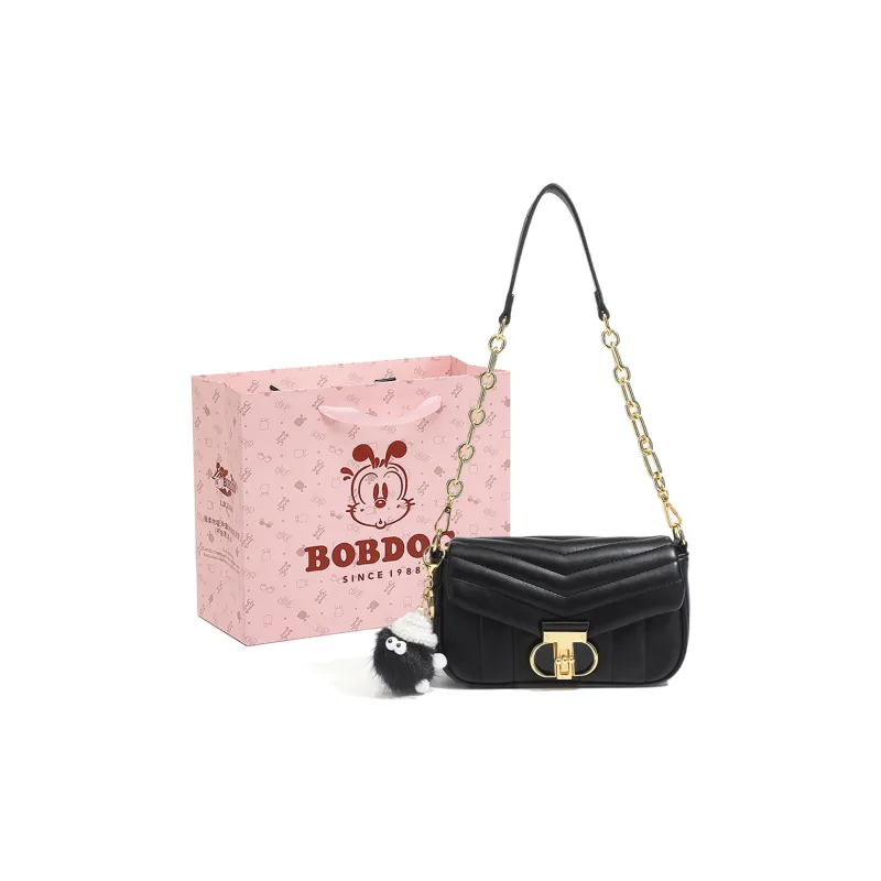 BOBDOG PU Shoulder Bag Small Size Women's Ecru/Pink/Green/Black-10