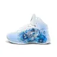 White Blue-Snakes among Flowers-ZLH1014G-L