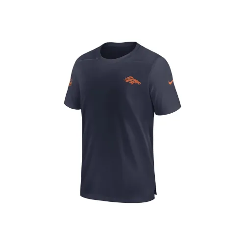 Nike pink Broncos Sideline Coach Men's Nike Dri-FIT Nfl Top