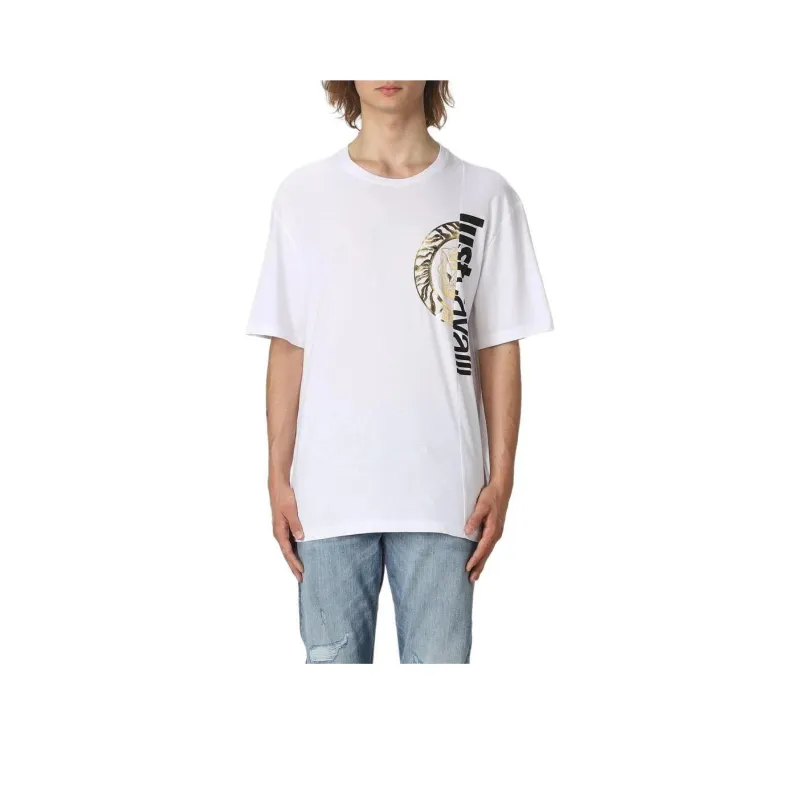 Just Cavalli Logo print Cotton T shirt-0
