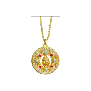 Imono Brass Gold Plated Necklaces Women's