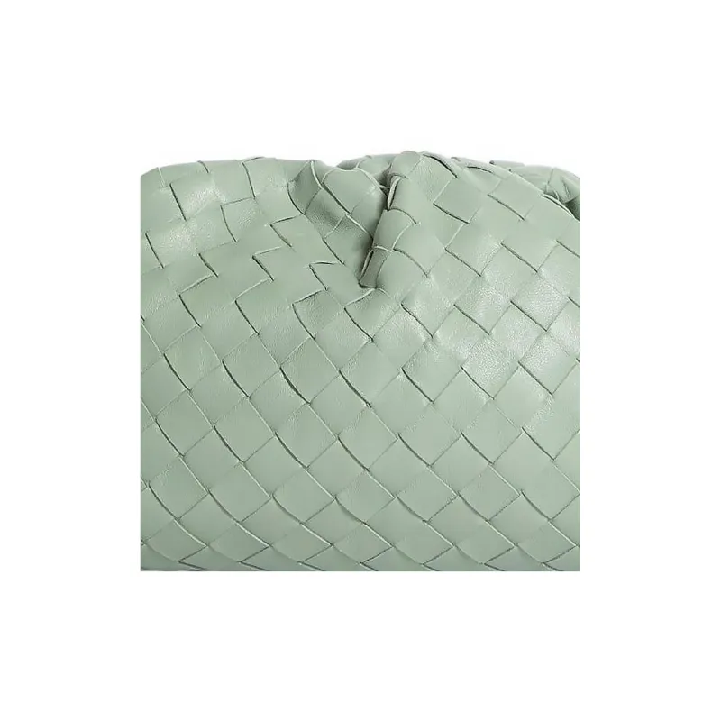 Bottega Veneta Lambskin Clutch Women's Green-4