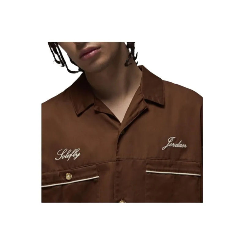 Jordan Apparel Shirts Men Brown-3