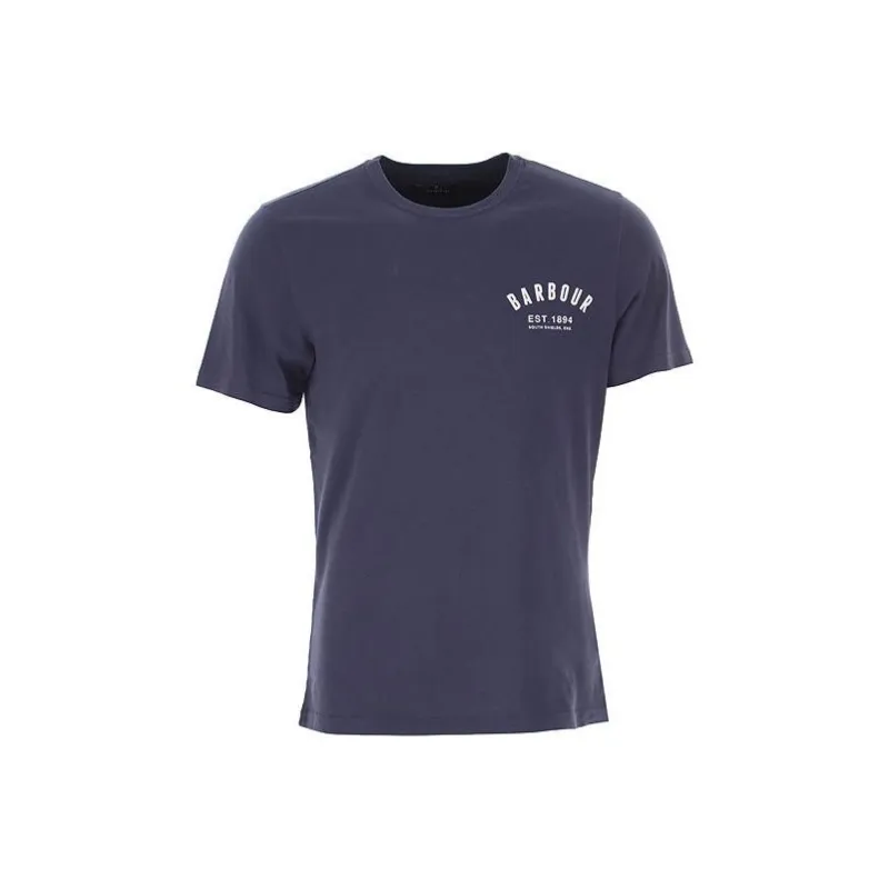 BARBOUR Logo print Cotton T shirt-0