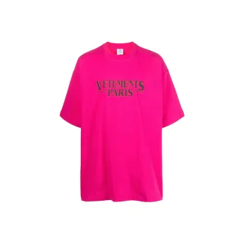 Vetements T-Shirts Unisex Peach Pink