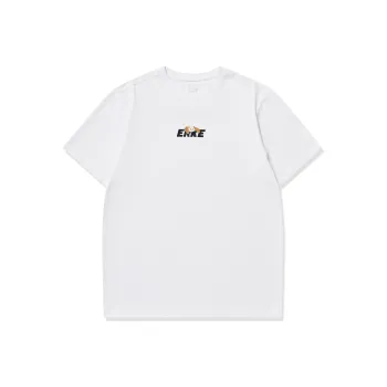 Erke Short Sleeved T Shirts Men's True White