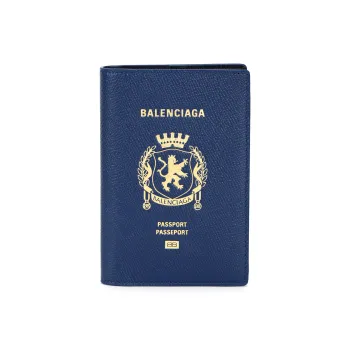 Balenciaga Logo Printed Passport Holder