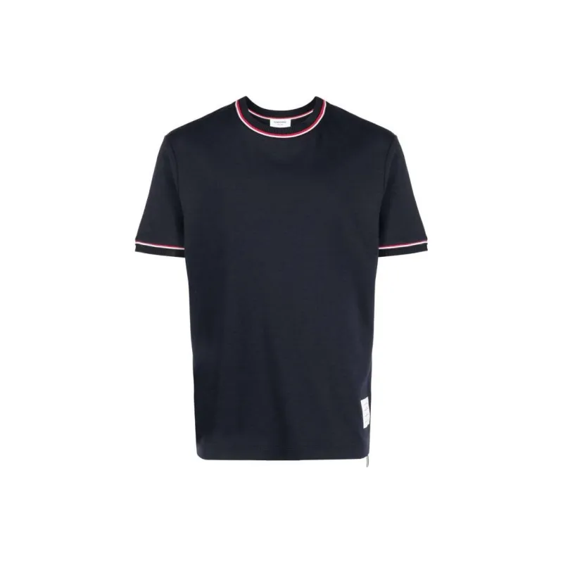 THOM BROWNE Milan Striped Crewneck T Shirt-0
