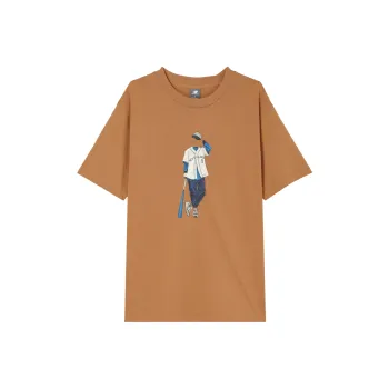 New Balance Athletics Baseball Style T Shirt Men's Walnut Wood