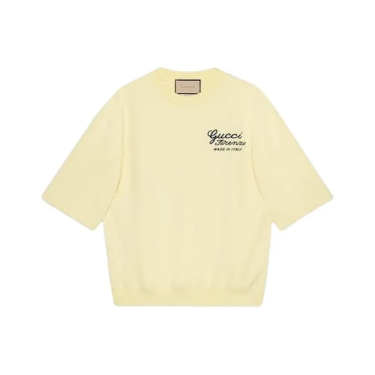 GUCCI T Shirts Men Yellow-0
