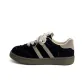 Black with White Stitching
