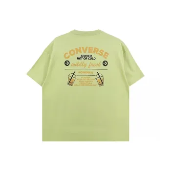 Converse Drop Shoulder Sleeve T Shirt Men's Matcha Green