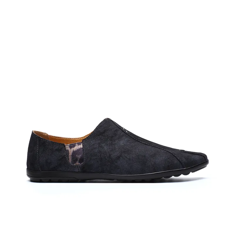 Bull charm Men's Casual Shoes Men Low Top Black/Khaki/Gray-1