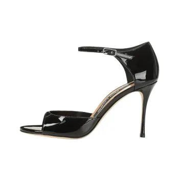 SERGIO ROSSI Godiva Strap Sandals 9cm Women's Black