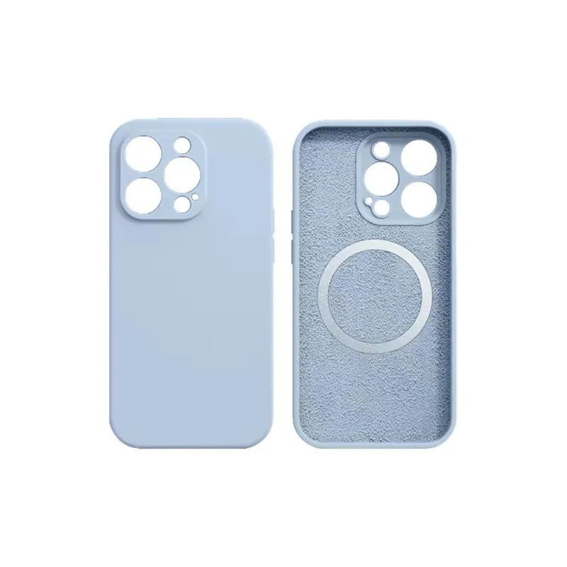 Sopi Silicone Material Macaron Magnetic Phone Cases Compatible With IPhone 16/15 Pro Max/Apple 13/14 Pro Max Collection-7