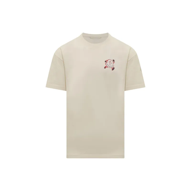 Moncler T Shirts Men Beige-0