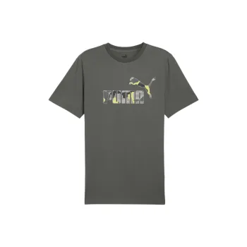 PUMA ESS+ CAMO T Shirts Men Gray