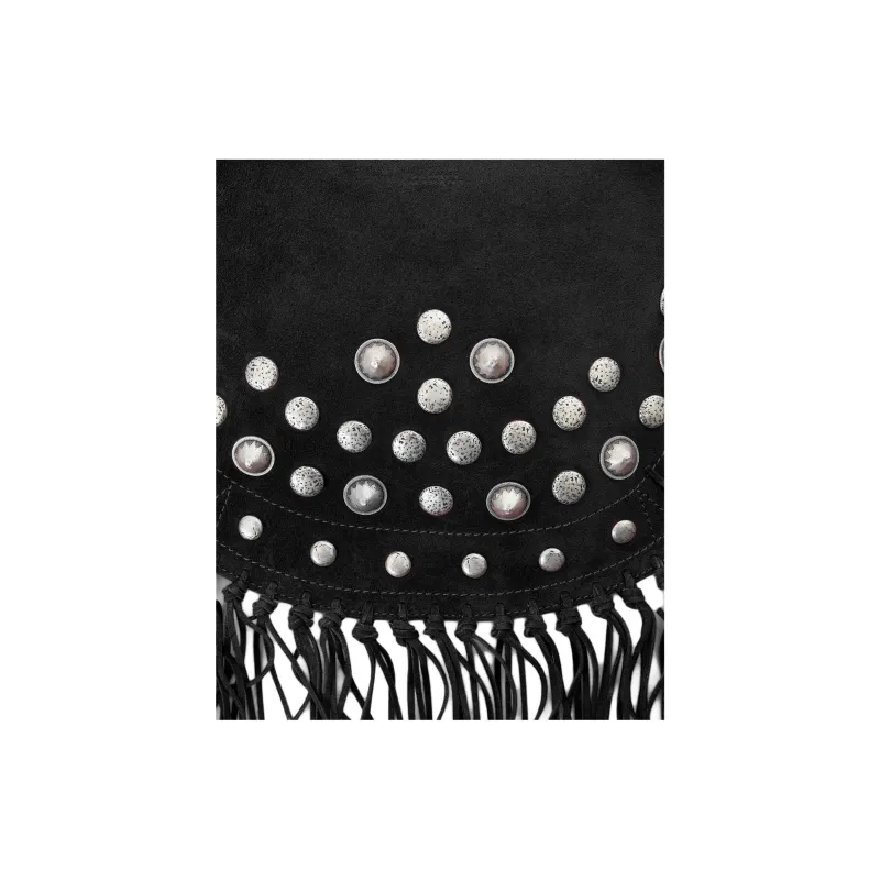 ISABEL MARANT Oskan Fringed Shoulder Bag-4