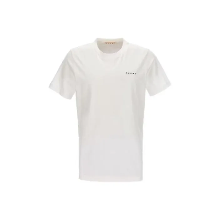 MARNI Logo Embroidered Crewneck T Shirt-0