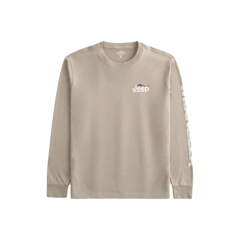 Hollister T-Shirts Men Light Brown-0
