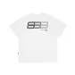 White with Black Print