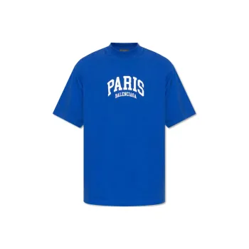 Balenciaga T Shirts Men Blue