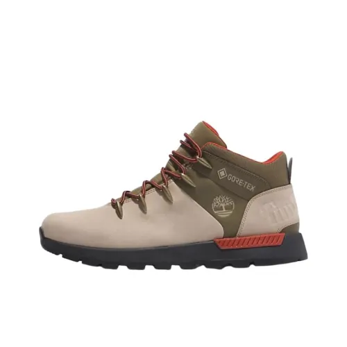 Timberland Sprint Trekker Anti Slip Wear Resistant Mid Top Hiking Shoes Men's Beige