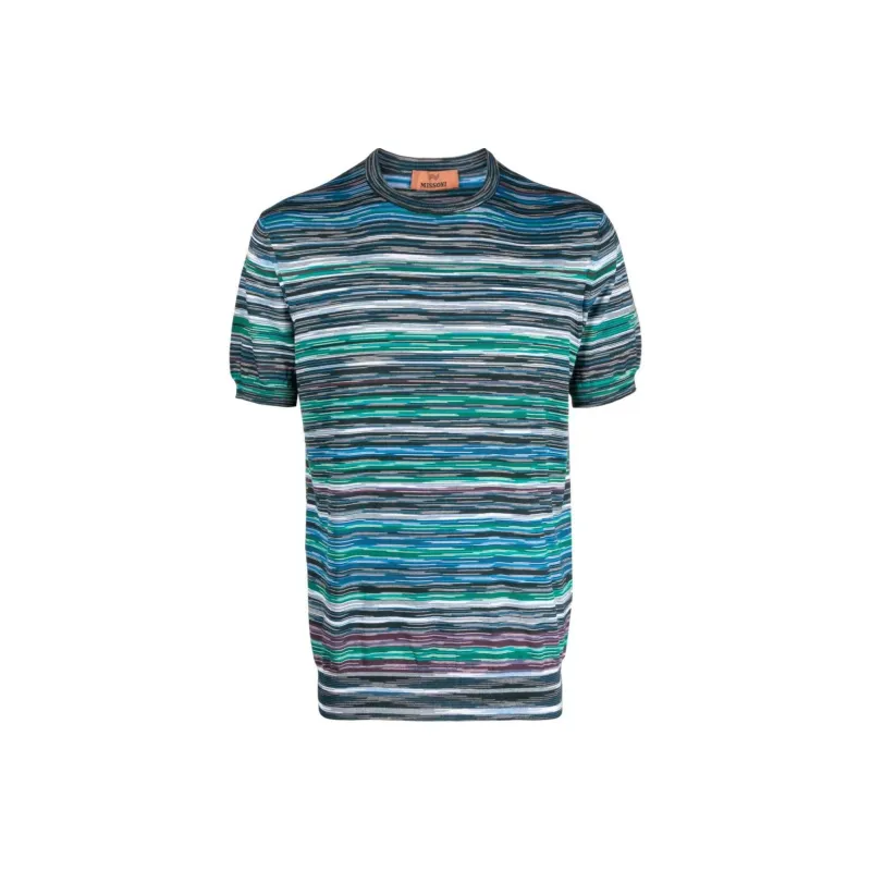 MISSONI Striped Crewneck T Shirt-0