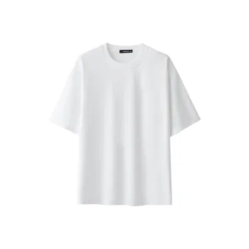 Jean West T Shirt Drop Shoulder Sleeve Summer Men's White