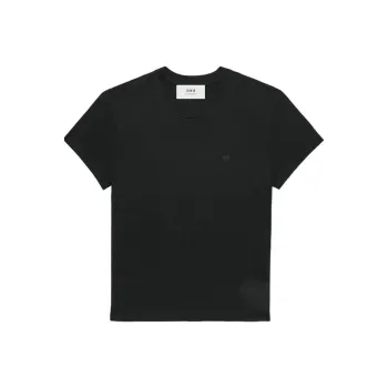 AMIPARIS Paris Ami De Coeur Logo Embroidered Crewneck T Shirt