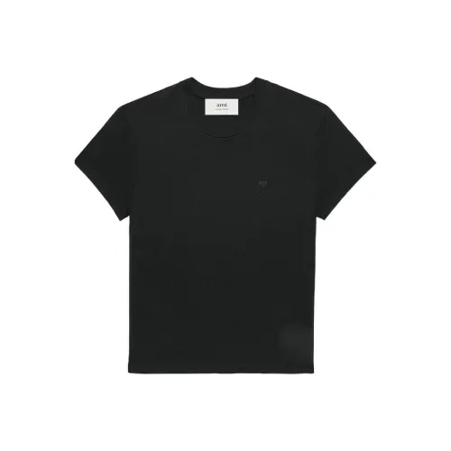 AMIPARIS Paris Ami De Coeur Logo Embroidered Crewneck T Shirt