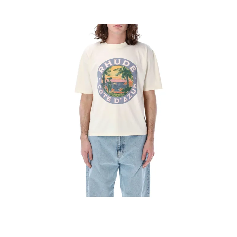 RHUDE T Shirts Men White-0