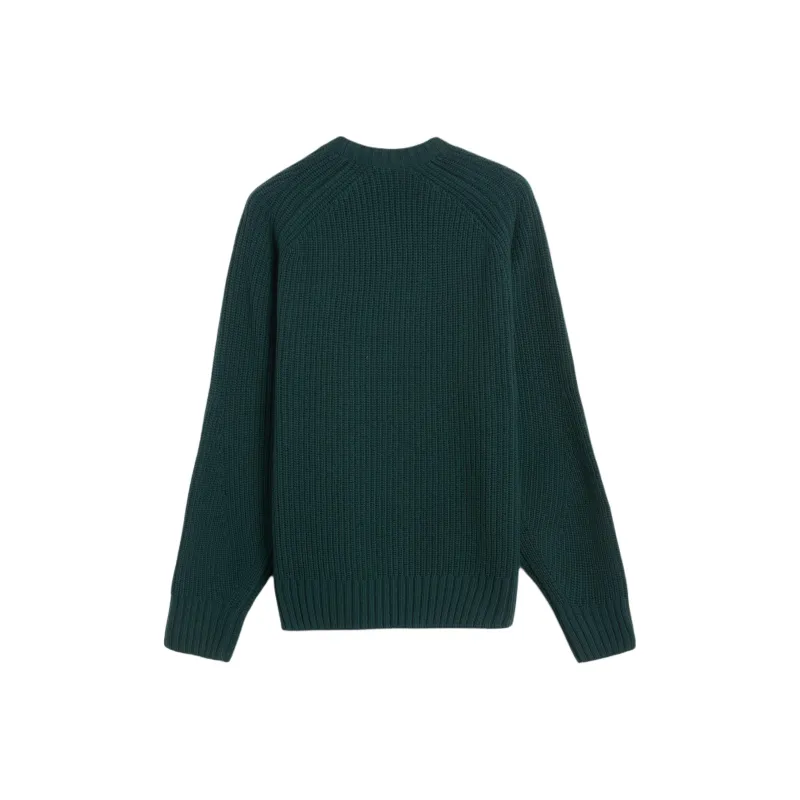 LACOSTE Logo Embroidered Crewneck Knitted Jumper-1