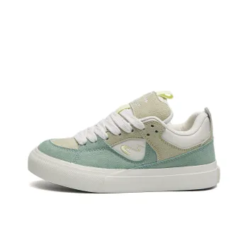 TUOPIN Low Top Skateboard Shoes Women's Yellow Cream Green