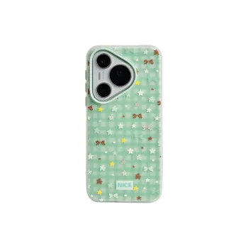 Sopi Acrylic Material 2 in 1 Plaid Polka Dot Stars Phone Cases Compatibility  Huawei Mate 70/60/50 Pro/Pura 70/70 Pro+
