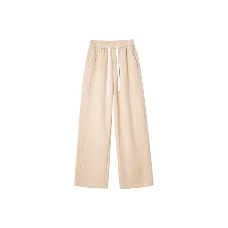 REXSHION Casual Pants Unisex White Heather Gray-13