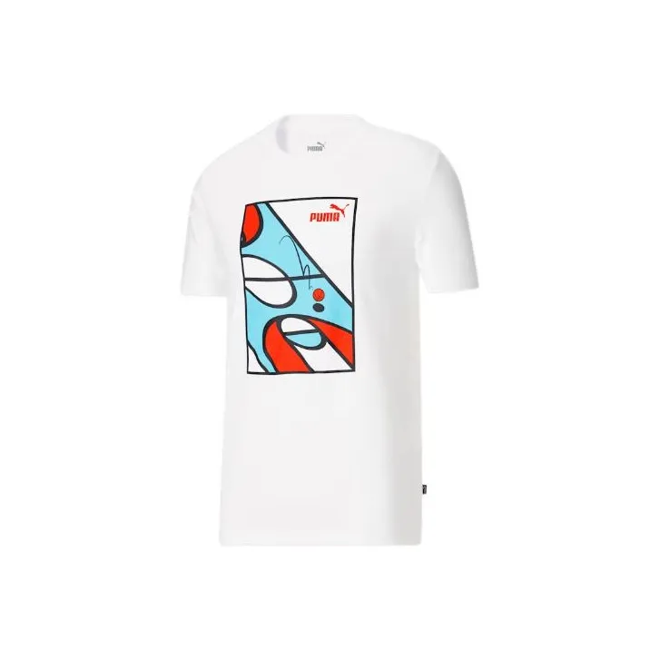 PUMA Hoops Court T-Shirts Men White-0