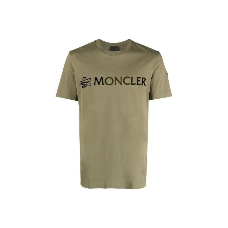 Moncler T-Shirts Men Khaki-0