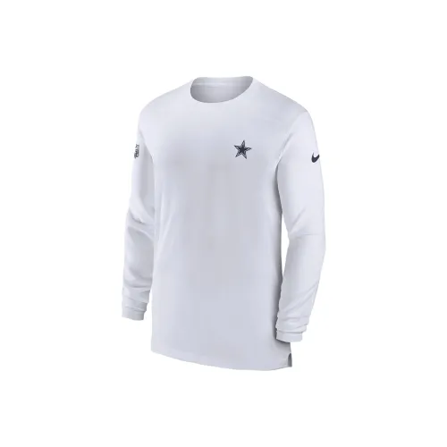 Nike Dri-FIT Sideline Coach NFL Dallas Cowboys T-Shirt United States Rugby Union Dallas Cowboys Men's White