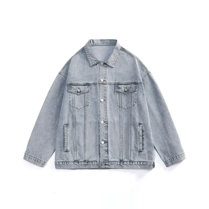 HOKLV Denim Jackets Unisex-4