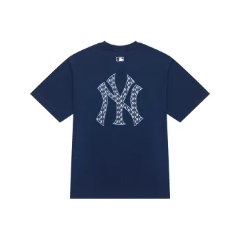 MLB MONOGRAM Collection New York Yankees SS24 T Shirt Unisex Navy Blue