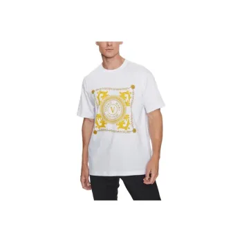 VERSACE Logo Printed Crewneck T Shirt