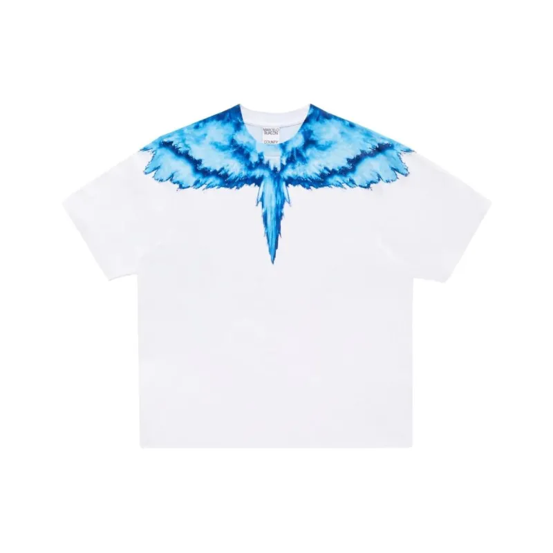 Marcelo Burlon Colordust Wings print Cotton T shirt-0