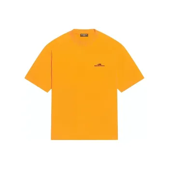 Balenciaga T Shirt Men's Regular Fit Orange